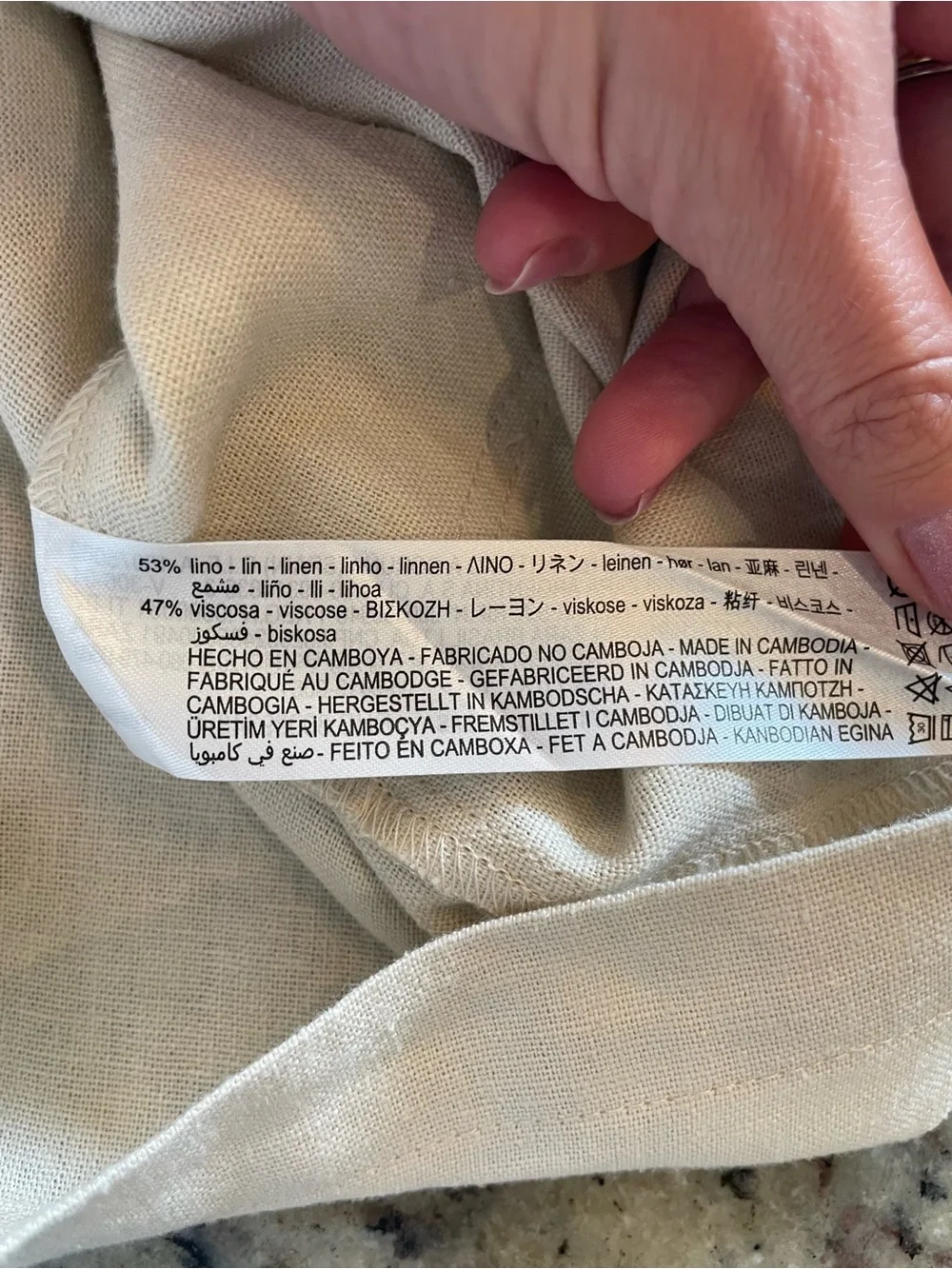 Zara linen blend Beige Utility Belted Romper S